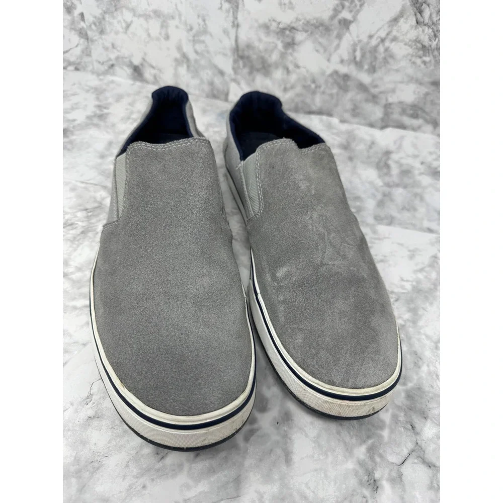 The North Face Base Camp Grey Suede Ripstop Slip On Sneakers Mens Trail Shoes